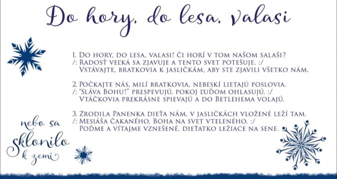 Do hory, do lesa valasi (koleda)